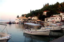 Loggos at sunset